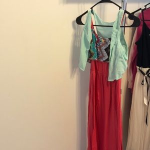 Girls Small. Roxy Girl Pink Dress. Smoke Free Home